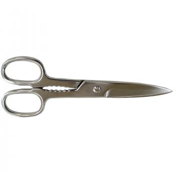 IMEX EL ZORRO El Zorro 50033-Tijera Cocina Forjado INOX, 225 mm, Acero Inoxidable, Negro, 22.5 cm
