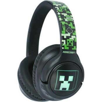 Auriculares Bluetooth Infantiles Minecraft con Luz LED