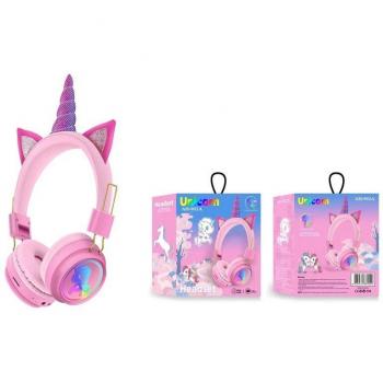Auriculares Inalámbricos de Unicornio con Micrófono Estéreo para PC y Móvil, Ideal para Niñas, Incluye Caja de Regalo