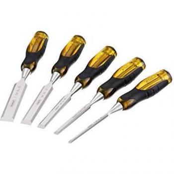 Stanley FatMax Juego de formones 5 Piezas 6, 10, 15, 20, 25 mm, 2-16-271, 5metric