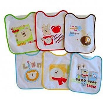 Interbaby 00181 - Pack de 12 baberos de 25x30 con goma, unisex