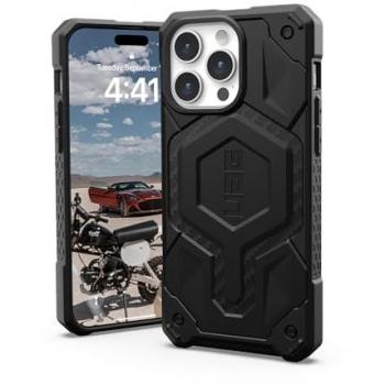 Funda Protectora UAG Monarch Pro MagSafe para iPhone 15 Pro Max - Carbono 17 cm (6.7 pulgadas)