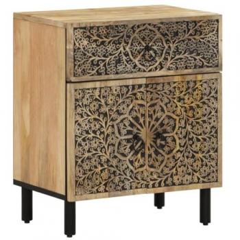 vidaXL Bedside Cabinet 50x33x60 cm Solid Wood Mango