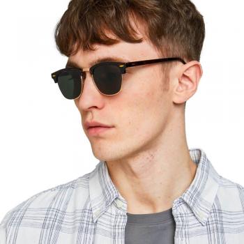 Jack & Jones Ryder Retro Sunglasses - Black Coffee - Unisex