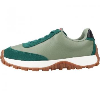 CAMPER Drift Trail Sneakers for Girls - Green, Size 29, Smooth Leather; CAMPER Drift Trail Sneakers for Girls - Green, Size 11, Smooth Leather