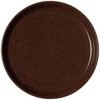 Denby Studio Craft Nogal Coupe Placa, cerámica, marrón, 21 x 21 x 2.5 cm