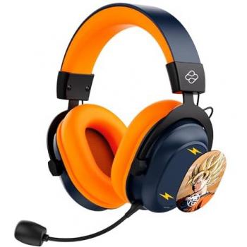 Auriculares Inalámbricos Gaming Dragon Ball Z PS5 con Bluetooth 2.4GHz, Luz LED RGB y Placas Magnéticas Intercambiables