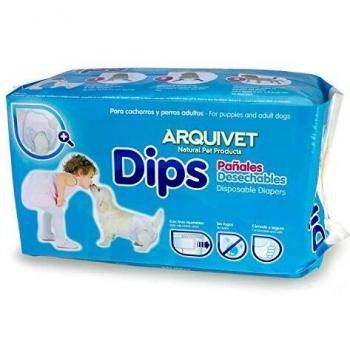 Arquivet Dips pañales para Perros/XS - 25 x 35 cm