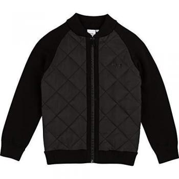 BOSS - Chaleco impermeable con cremallera para niño Negro 10 años