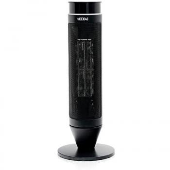 Calefactor Cerámico Oscilante 2000W Kekai Torre Swing con Control Remoto para Uso Interior