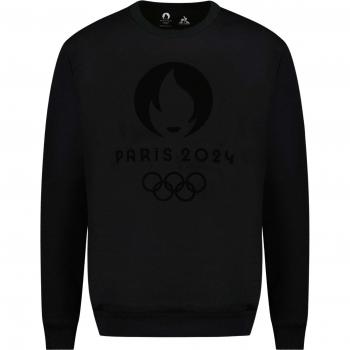 Le Coq Sportif Graphic Paris 2024 Crew Sweatshirt - Black