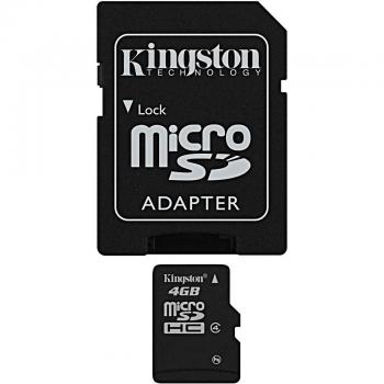 Kingston SDC4/4GB Micro SDHC Class 4 - Micro SDHC 4096 MB