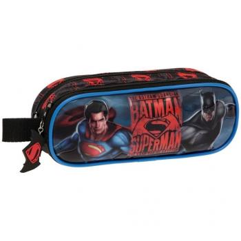 Neceser 2 Cremalleras Batman Superman