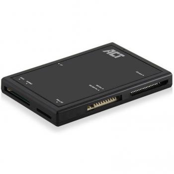 ACT Lector de tarjetas externo USB 3.0, SD, microSD, negro