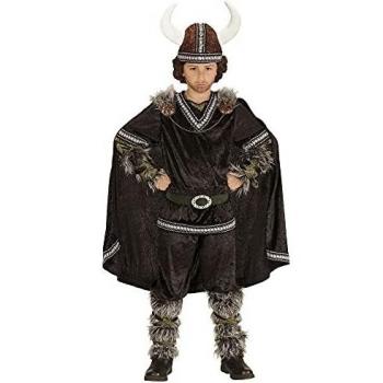 WIDMANN 05986 Infantil Disfraz Vikingo, Superior, Pantalones, cinturón, Mangas, Pierna Sirven, Capa y Casco