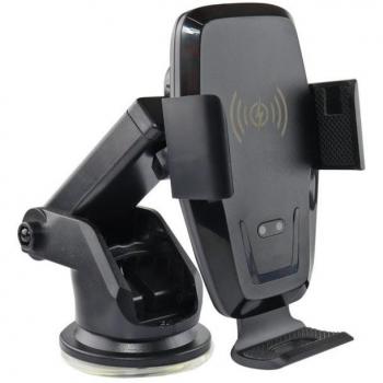 Soporte para teléfono de coche con ventosa y cargador inalámbrico AMiO 02481