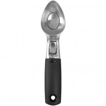 OXO Good Grips - Cuchara para Servir Bolas de Helado, Color Negro