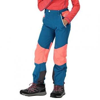 Regatta ' Tech Mountain' Walking Trousers Pantalones, Infantil, Petrol Blue/Fiery Coral, 2