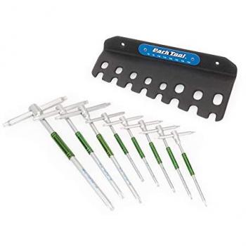 Juego de llaves Torx Park Tool THT-1 con mango giratorio, compatible con herramientas para bicicleta, color plata, unisex