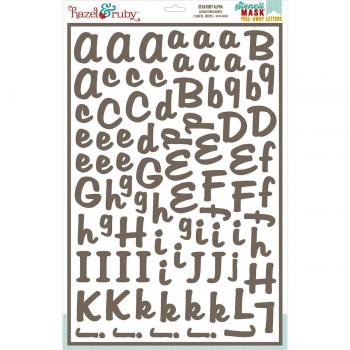 Stencil Maschera Peel Away alfabeto 12 X 18 fogli 2/Pkg-caro rubino, 1,75 lettere