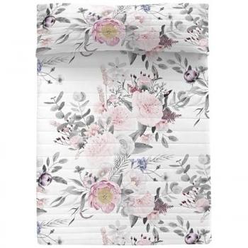 Colcha HappyFriday HF Delicate bouquet Multicolor 270 x 260 cm, 100% algodón (exterior), 100% poliéster (relleno), calidad de 150, para cama de 180