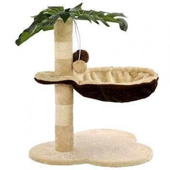 vidaXL Rascador para Gatos con Poste Sisal 50 cm Beige y Marrón Árbol Arañar