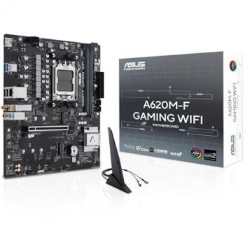 Placa Base ASUS A620M-F Gaming WiFi AMD A620 AM5 mATX DDR5 2x M.2 PCIe 4.0 HDMI 2.5Gb Ethernet USB 3.2 Gen 1