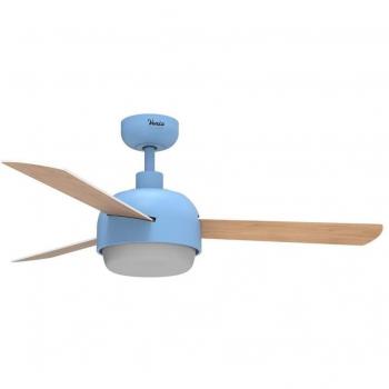 Universal Blue Vento 6048BL Ventilador de Techo Azul con Luz LED, Mando a Distancia y Control Wifi