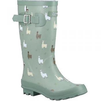 Cotswold Children's Farmyard Alpaca Green Wellington Boots Size 13 UK