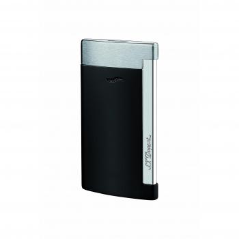 Encendedor Slim 7 S.T. Dupont Negro Mate y Cromado de Lujo