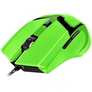 Trust GXT 101-SG Spectra - Ratón gaming iluminado, verde