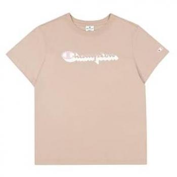 Camiseta Champion Crewneck T-Shirt Hombre WTP, Marrón, Talla M