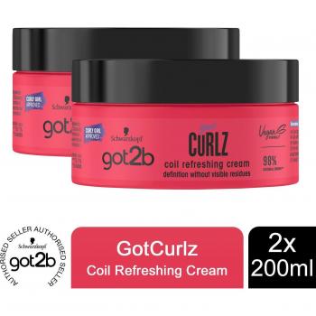 Schwarzkopf Got2b Vegan Curl and Coil Refresher Hair Cream