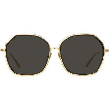 Linda Farrow ROWE LFL1432 C1 Women’s Sunglasses Gold Size 65