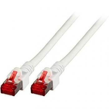 Cable de Red Cat6 S/FTP 1m Blanco AWG26 Halogen Free