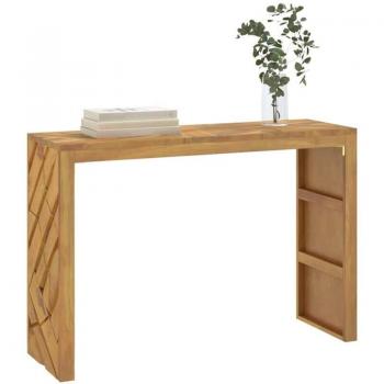 Mesa Consola de Madera Maciza de Teca 110x35x75 cm