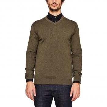 ESPRIT 997ee2i801, Suéter para Hombre, Verde