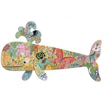 DJECO- Puzzle Art Ballena Juegos de Habilidad, Multicolor