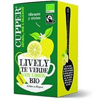 Cupper Té Verde con Limón, 20 Bolsitas