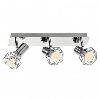 Luz de Techo Activejet AJE-BLANKA 3P (120 W, E14 x 3, Color Plata)