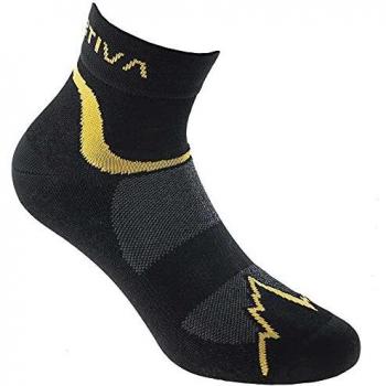Calcetines Unisex La Sportiva Fast Running Negro y Amarillo 35 - 37