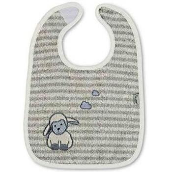 Sterntaler Babero de velcro Oveja Stanley, Tamaño: 26 x 38 cm, Gris