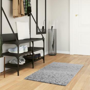 Alfombra Shaggy PAMPLONA Moderna Gris 60x110 cm