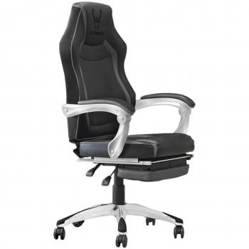 Silla Gaming Woxter Stinger Station RX Negra con Asiento Acolchado, Pistón Clase 4 y Reposapiés Extensible