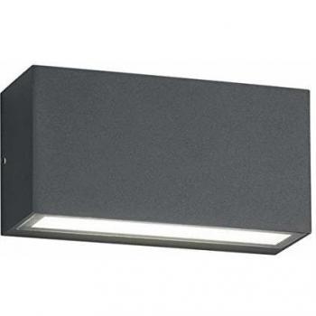 Aplique exterior LED Up Down Trent 10W 800lm 3000K IP65 color antracita
