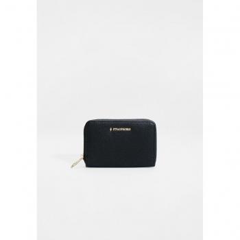 Stradivarius Black Saffiano Rectangular Smartphone Purse OS