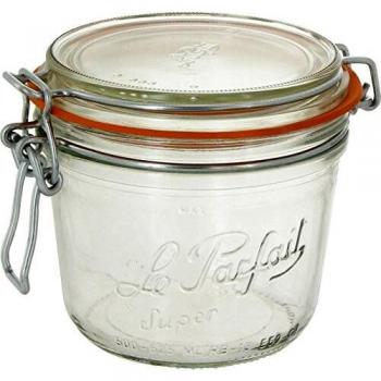 Pack de 6 terrinas de vidrio 500 ml con tapa de silicona