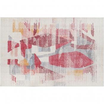 Alfombra DKD Home Decor Abstracto Multicolor (122 x 180 x 0,7 cm)