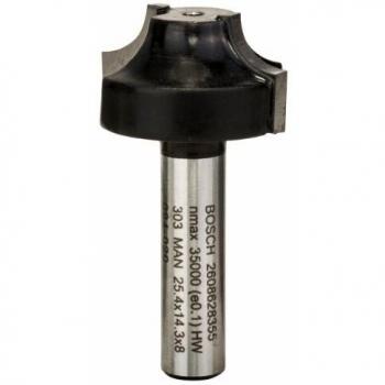 Bosch 2 608 628 355 - Fresas para perfilar E - 8 mm, R1 6,3 mm, D 25,4 mm, L 14 mm, G 46 mm