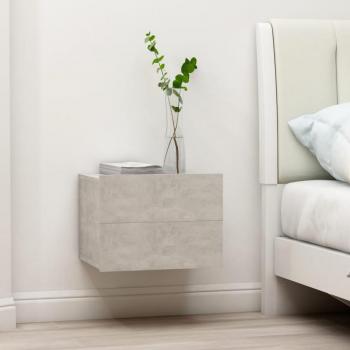 Mesitas de noche vidaXL 2 unidades contrachapada 40x30x30 cm en Roble ahumado, Gris sonoma y Marrón roble, estilo moderno, ideales para salón y dormitorio